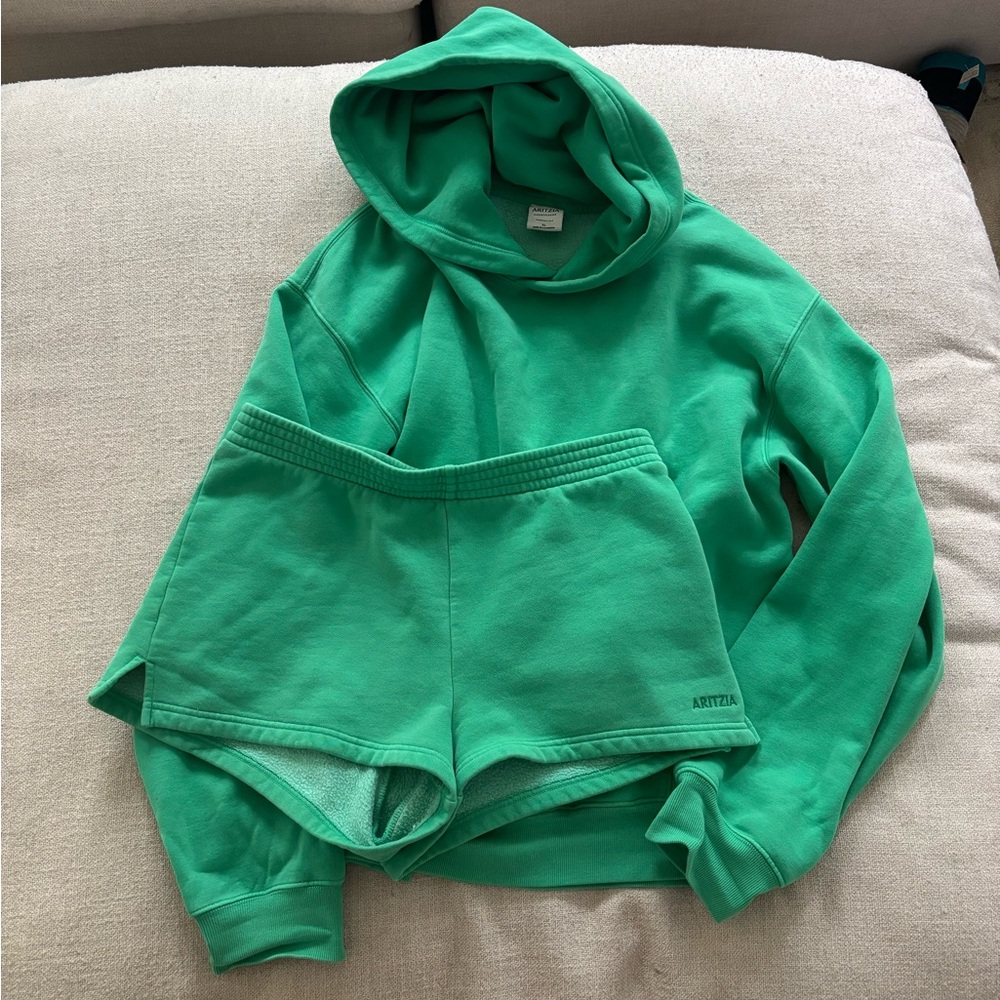 Aritzia sweatfleece perfect fit set